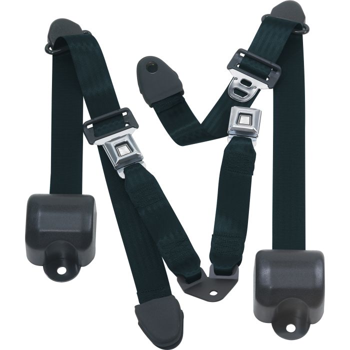 RR 3PT LAP BELTS 92-95 YJ-DARK GREEN