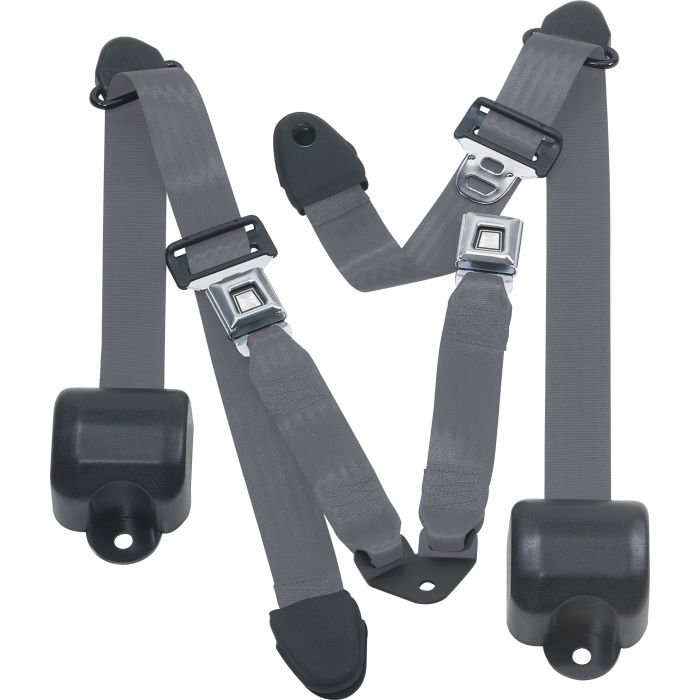 RR 3PT LAP BELTS 92-95 YJ-CHARCOAL