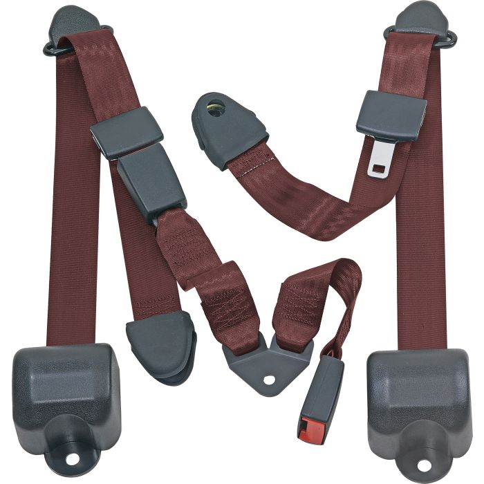 RR 3PT LAP BELTS 97-06 TJ-MAROON