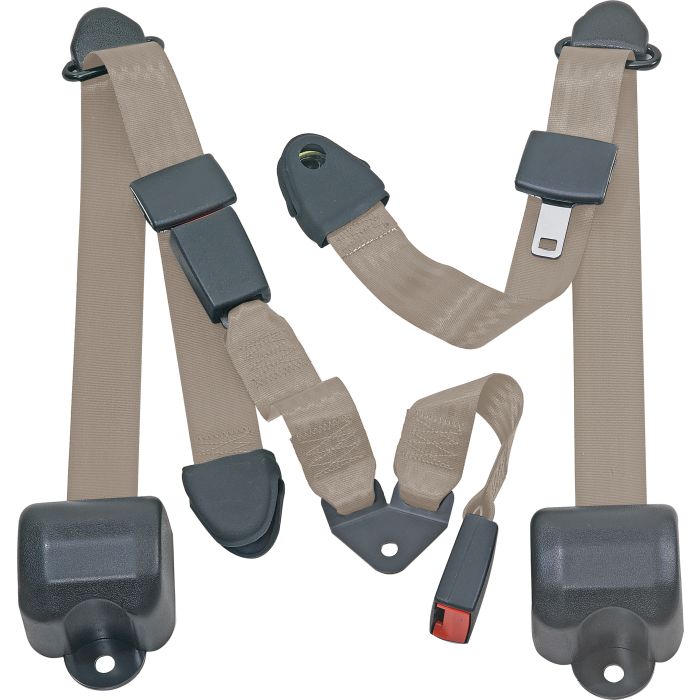 RR 3PT LAP BELTS 97-06 TJ-MED BEIGE