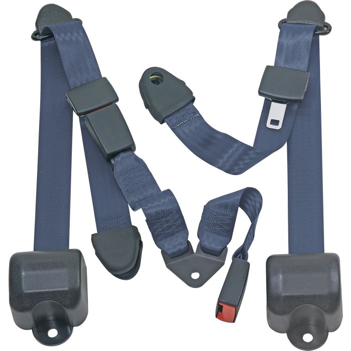 RR 3PT LAP BELTS 97-06 TJ-BLUE