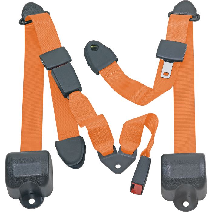 RR 3PT LAP BELTS 97-06 TJ-ORANGE