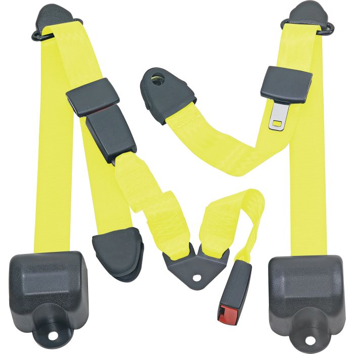 RR 3PT LAP BELTS 97-06 TJ-YELLOW