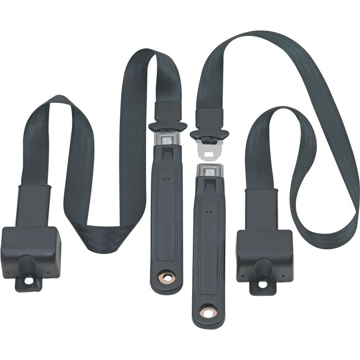 FR 2PT LAP BELTS 76-81 CJ-BLACK