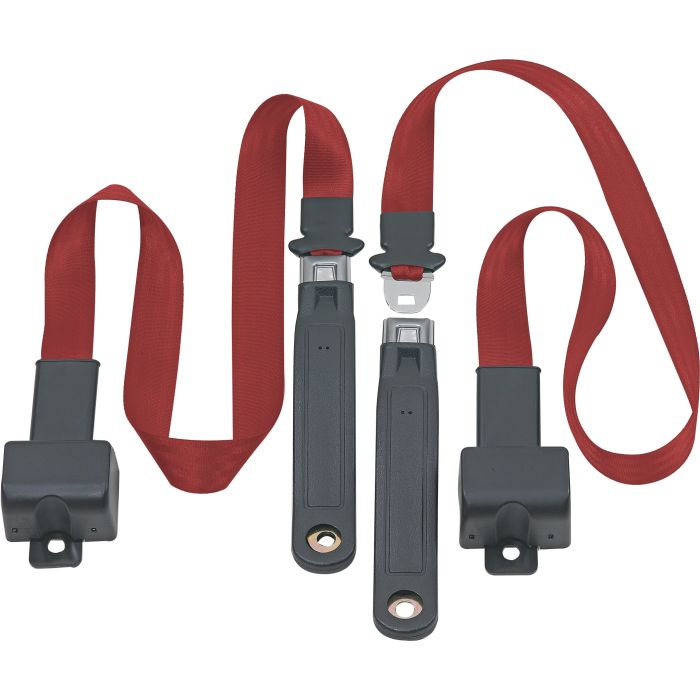 FR 2PT LAP BELTS 76-81 CJ-RED