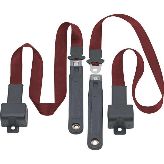FR 2PT LAP BELTS 76-81 CJ-RED WINE