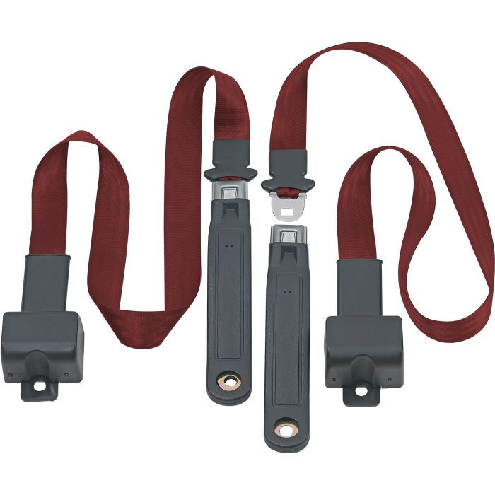 FR 2PT LAP BELTS 76-81 CJ-RED WINE