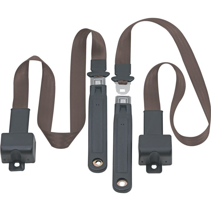 FR 2PT LAP BELTS 76-81 CJ-DARK BROWN