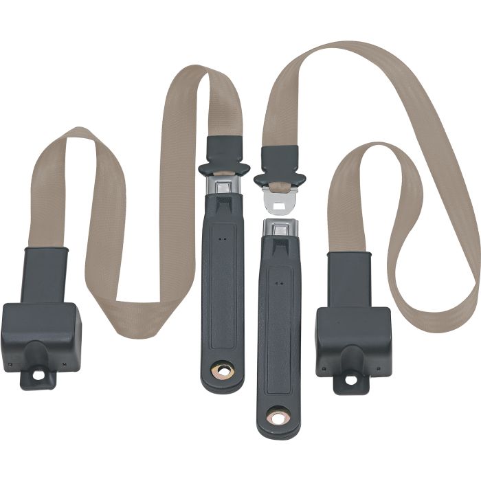 FR 2PT LAP BELTS 76-81 CJ-MED BEIGE