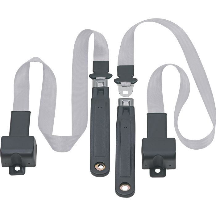 FR 2PT LAP BELTS 76-81 CJ-SILVER
