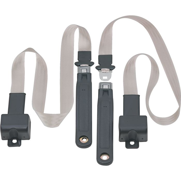 FR 2PT LAP BELTS 76-81 CJ-WHITE