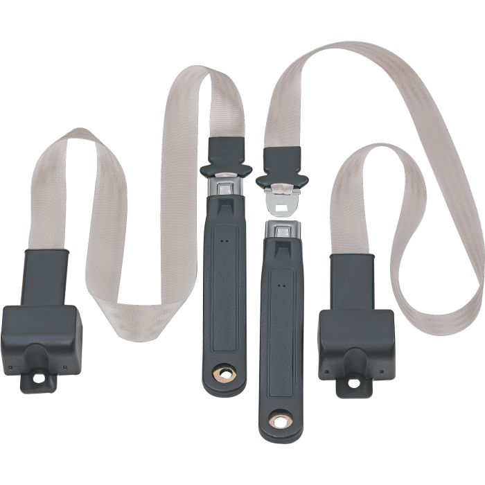 FR 2PT LAP BELTS 76-81 CJ-WHITE