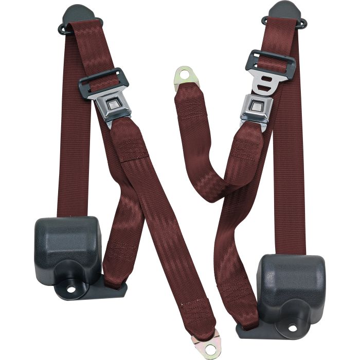 FR 3PT BELTS 92-95 YJ-MAROON