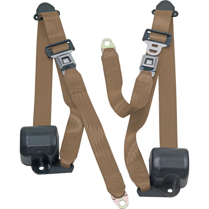 FR 3PT BELTS 92-95 YJ-BROWN