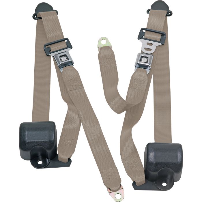 FR 3PT BELTS 92-95 YJ-MED BEIGE