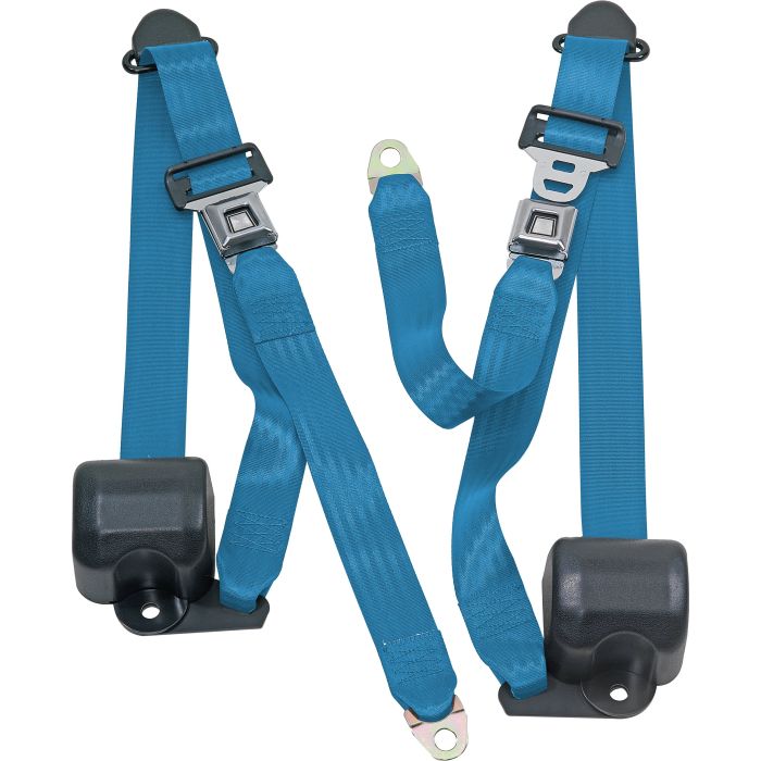 FR 3PT BELTS 92-95 YJ-ELECTRIC BLUE
