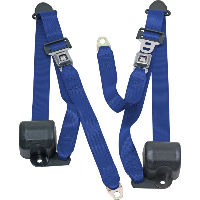FR 3PT BELTS 92-95 YJ-COBALT BLUE