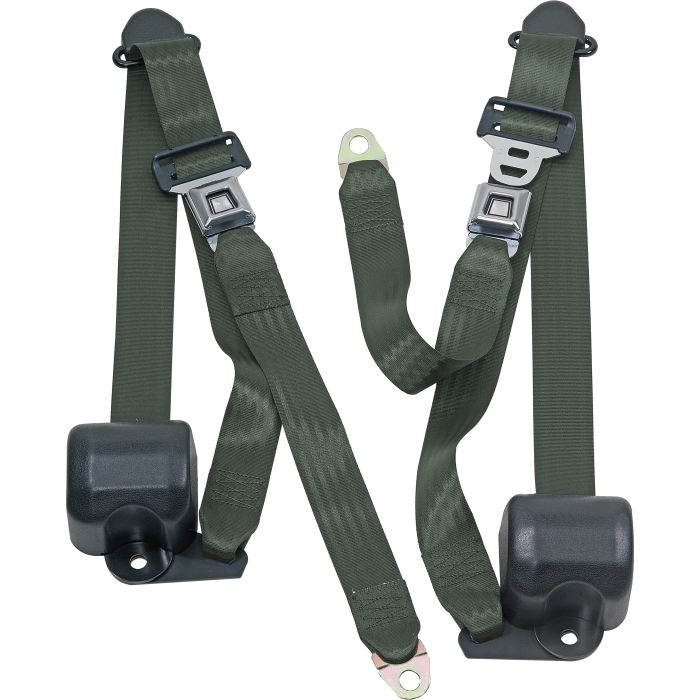 FR 3PT BELTS 92-95 YJ-MILITARYGREEN