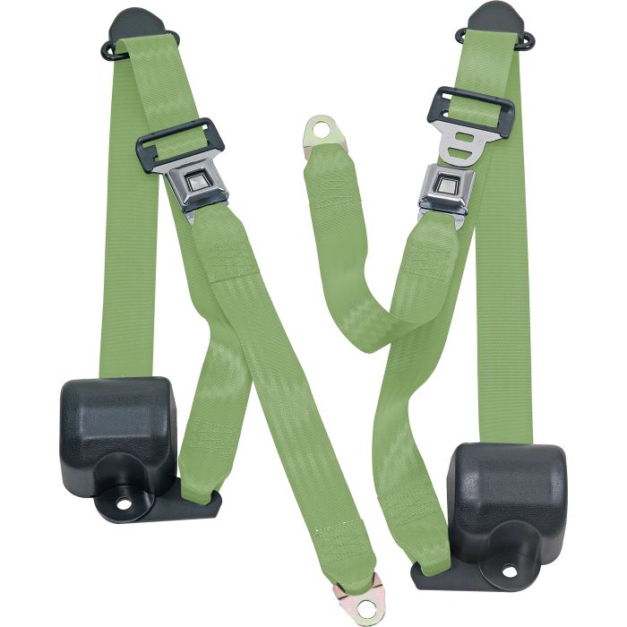 FR 3PT BELTS 92-95 YJ-LIME GREEN