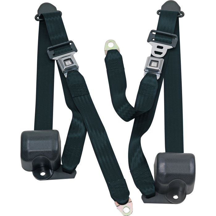 FR 3PT BELTS 92-95 YJ-DARK GREEN