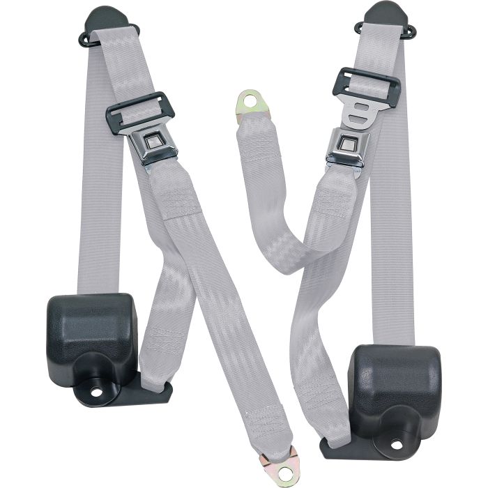FR 3PT BELTS 92-95 YJ-SILVER