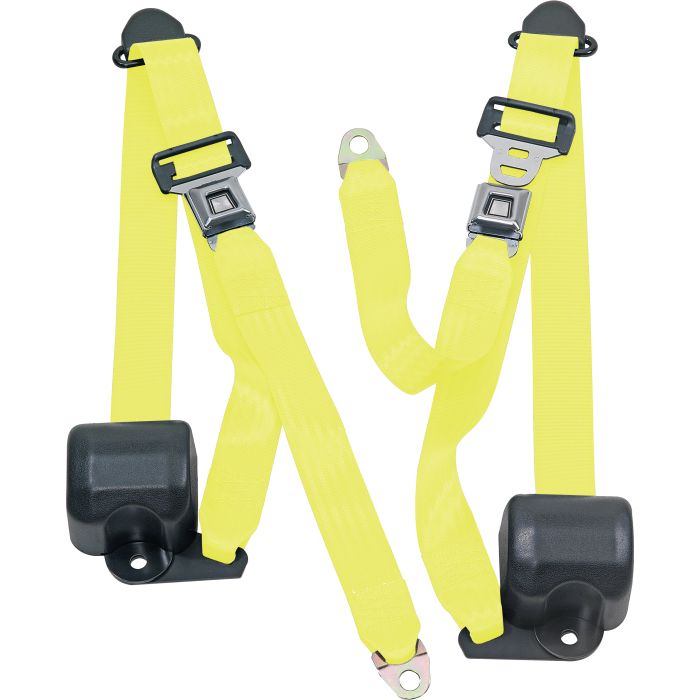 FR 3PT BELTS 92-95 YJ-YELLOW