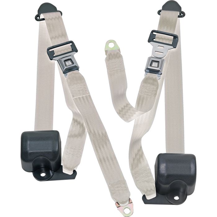FR 3PT BELTS 92-95 YJ-WHITE