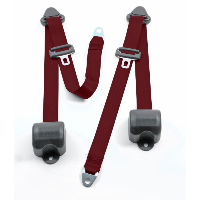FR 3PT BELTS 97-06 TJ-MAROON