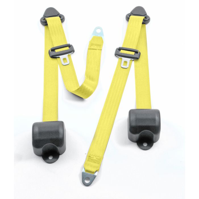 FR 3PT BELTS 97-06 TJ-YELLOW