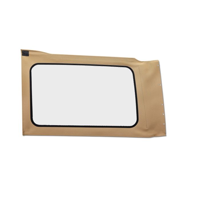 OE JL Replacement Windows - Jeep 2018-23 Wrangler JL (Quarter Left Hand; 4-Door; Tan Twill; Clear)