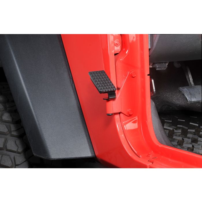 RW BLACK SIDE FOOT REST JK DRIVER