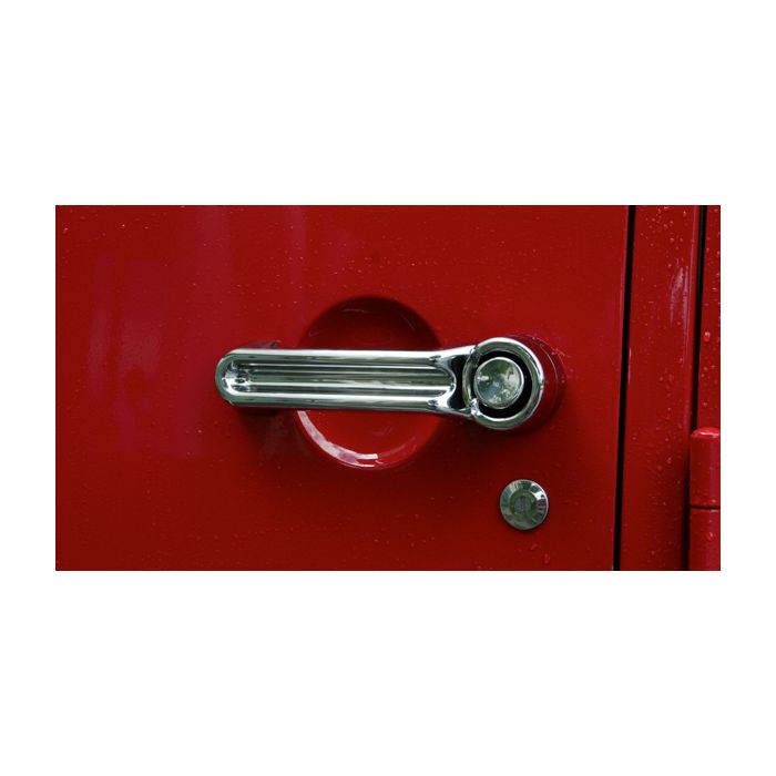 Rugged Ridge 13311.13 Chrome Door Handle Cover Kit for 08-09 Jeep Liberty KK