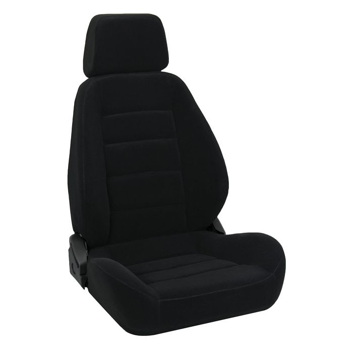 SPORT SEAT FRONT BLACK CLOTH PAIR