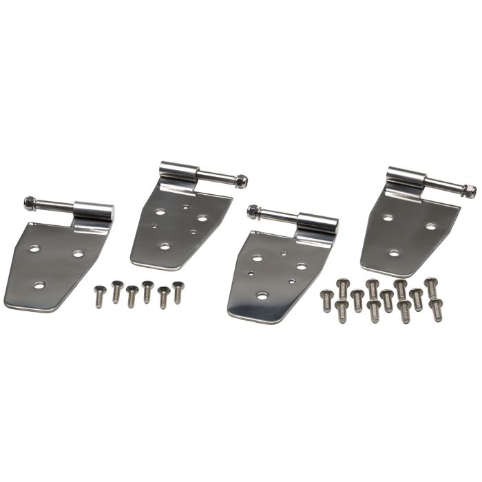 Kentrol  Stainless Steel Full & Half Door Hinges for 97-02 Jeep Wrangler TJ & Unlimited