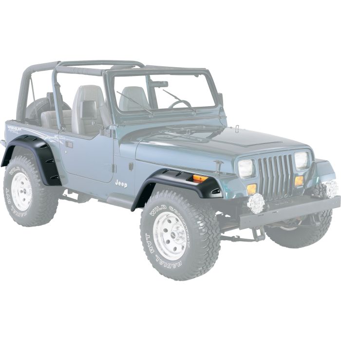 Quadratec  6" Pocket Style Fender Flares for 87-95 Jeep Wrangler YJ