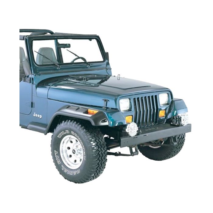Bushwacker 10057-07 Front Cut-Out Fender Flares for 87-95 Jeep Wrangler YJ