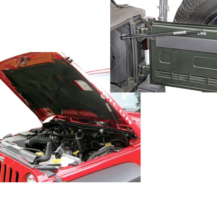 HOODLIFT/TAILGATE PROP JK W/OE HOOD