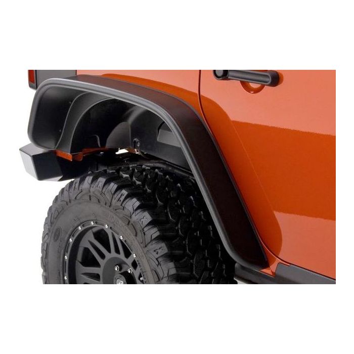 Bushwacker 10050-07 Rear Flat Style Flares for 07-18 Jeep Wrangler Unlimited JK 4 Door