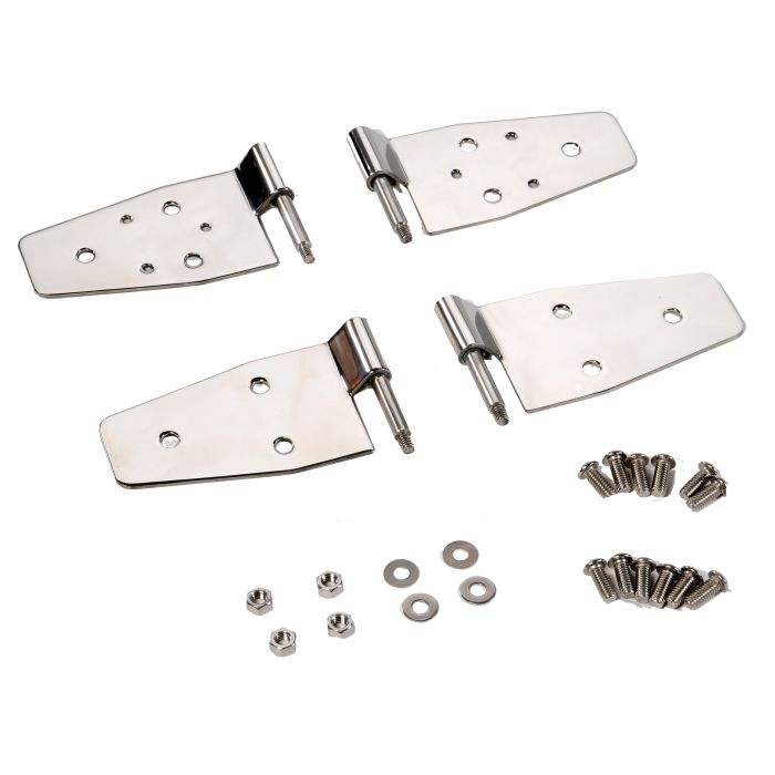 Crown Automotive RT34009 Half & Full Door Hinge Set in Stainless Steel for 88-06 Jeep Wrangler YJ, TJ & Unlimited