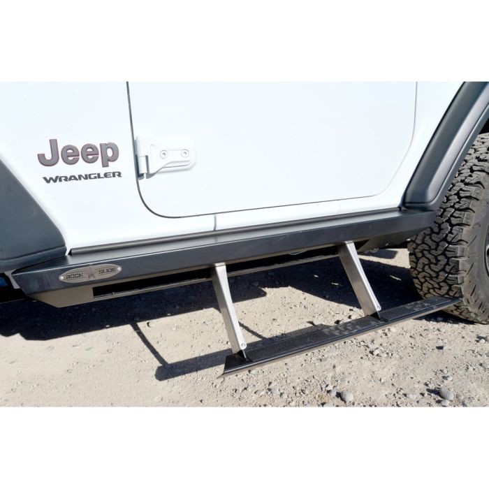 Rock Slide Engineering  Gen III Step Sliders for 18-24 Jeep Wrangler JL 2-Door