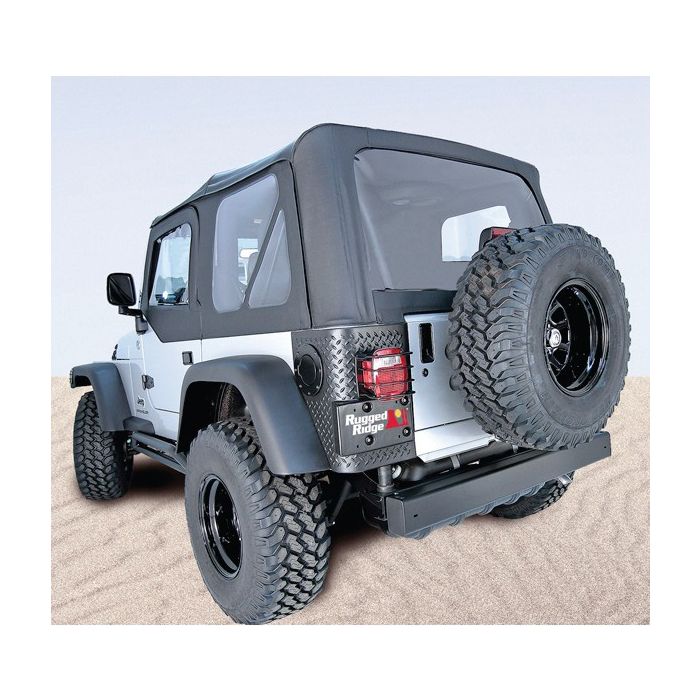 Rugged Ridge 13731.35 XHD Replacement Soft Top with Tinted Windows in Black Diamond for 04-06 Jeep Wrangler TJ Unlimited