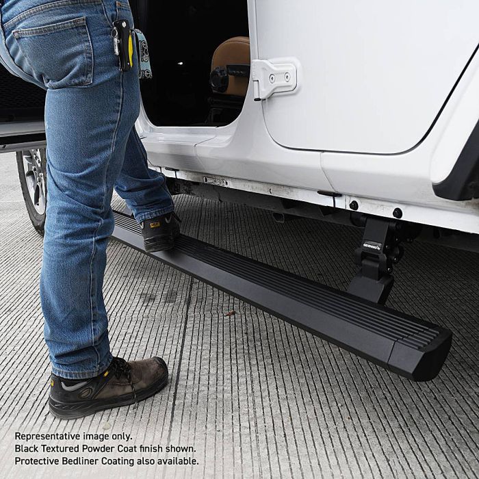 Go Rhino  E-BOARD E1 Electric Running Board Kit for 07-18 Jeep Wrangler JK Unlimited 4-Door