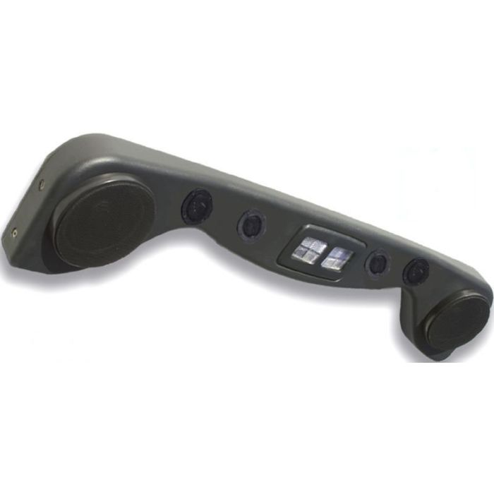 Vertically Driven Products 792501 Hi Fidelity 6 Speaker Overhead Soundbar in Textured Black  for 87-02 Jeep Wrangler YJ & TJ