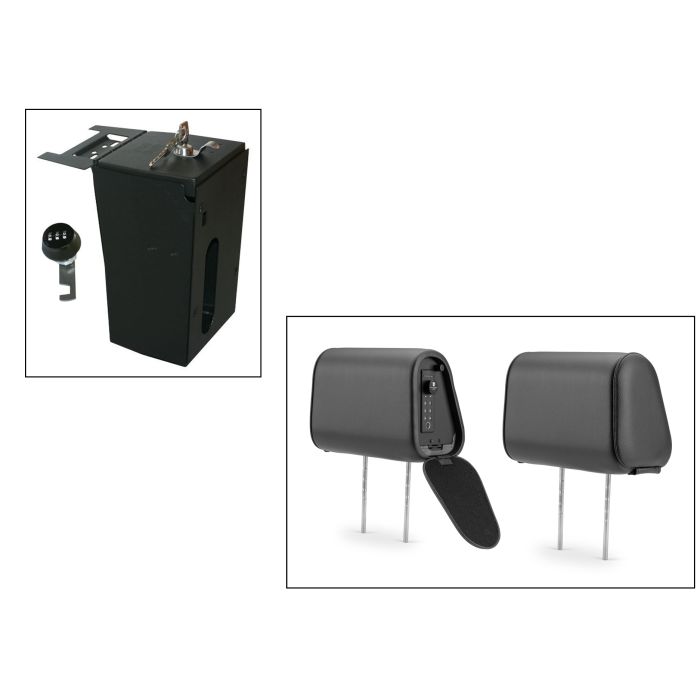Tuffy  Security Console Insert with Headrest Safe for 11-18 Jeep Wrangler JK