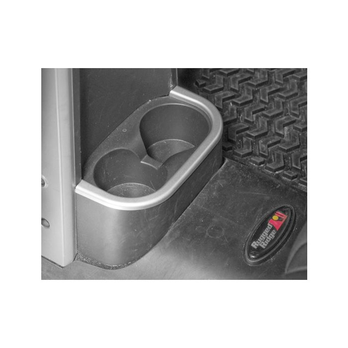 Rugged Ridge  Rear Cup Holder Accent for 07-10 Jeep Wrangler JK