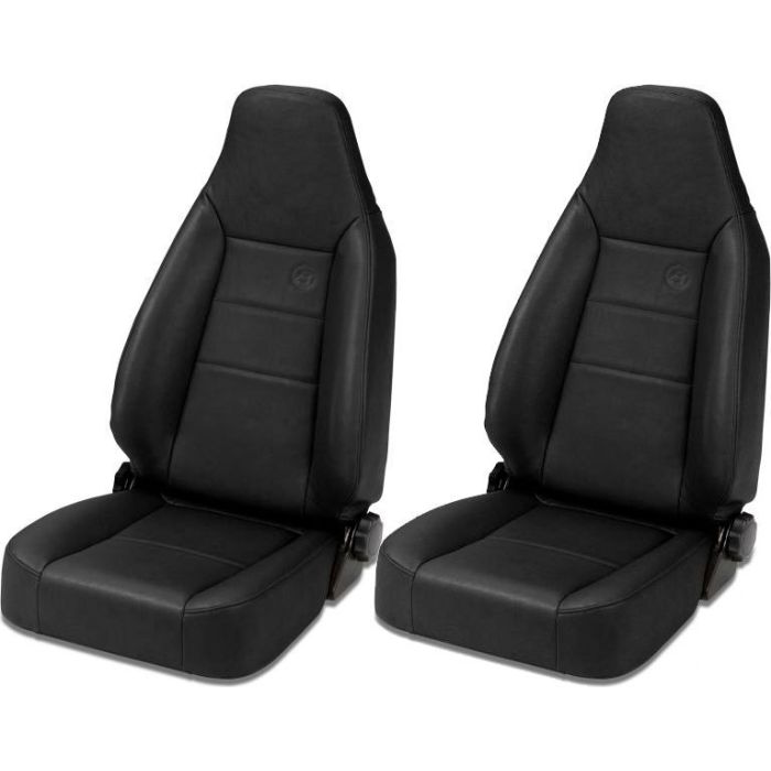 Bestop  TrailMax II Sport Front Seats in Vinyl for 76-06 Jeep CJ-5, CJ-7, CJ-8 Scrambler, Wrangler YJ, TJ & Unlimited