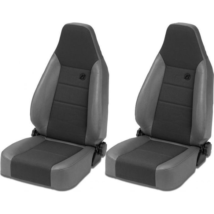 Bestop  TrailMax II Sport Front Seats in Fabric for 76-06 Jeep CJ-5,CJ-7,CJ-8 Scrambler & Wrangler YJ,TJ & Unlimited