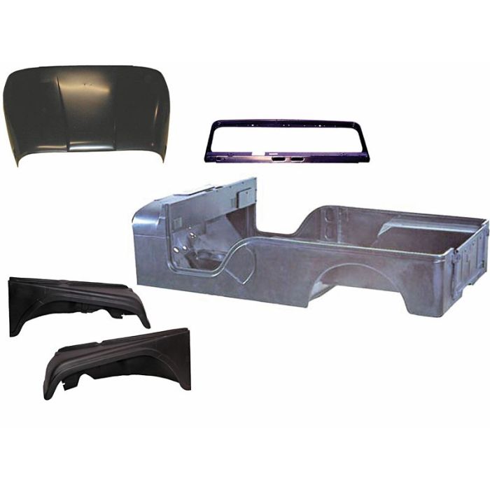 MD Juan CBK025 Steel Body Tub Kit  for 55-71 Jeep CJ-6