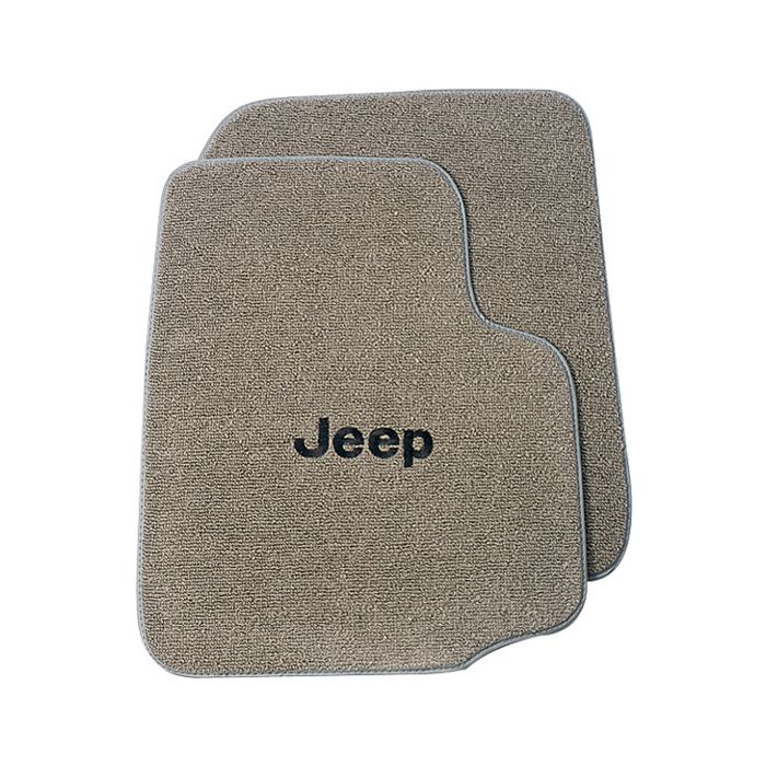 FLOOR MATS-GRAY W/BLACK LOGO 76-83 CJ5
