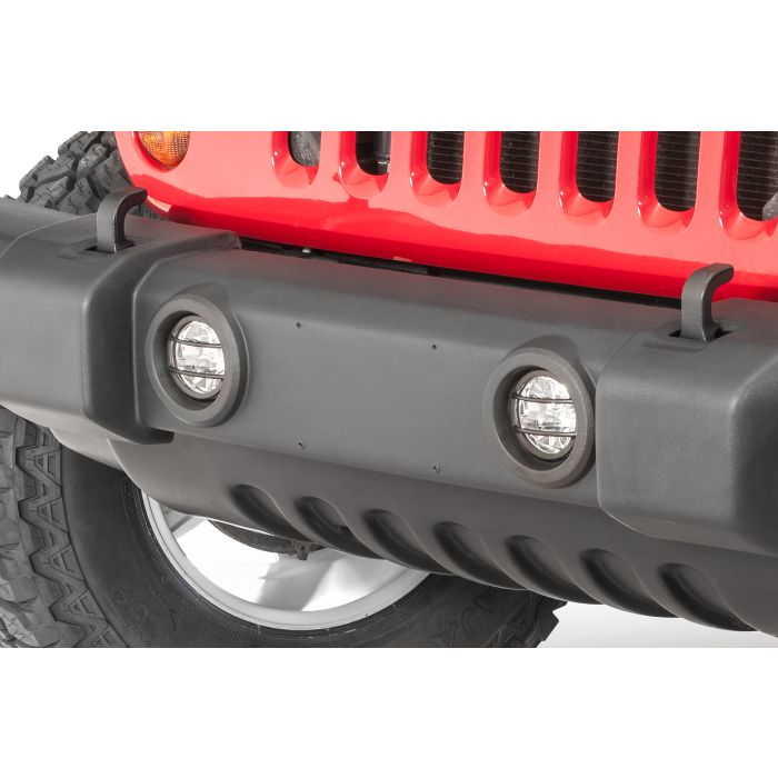 KEN FOG LIGHT COVERS BLK TEX JK